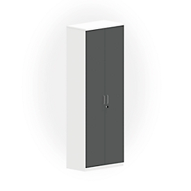 Kast Neva. 5 OH, wit/donkergrijs